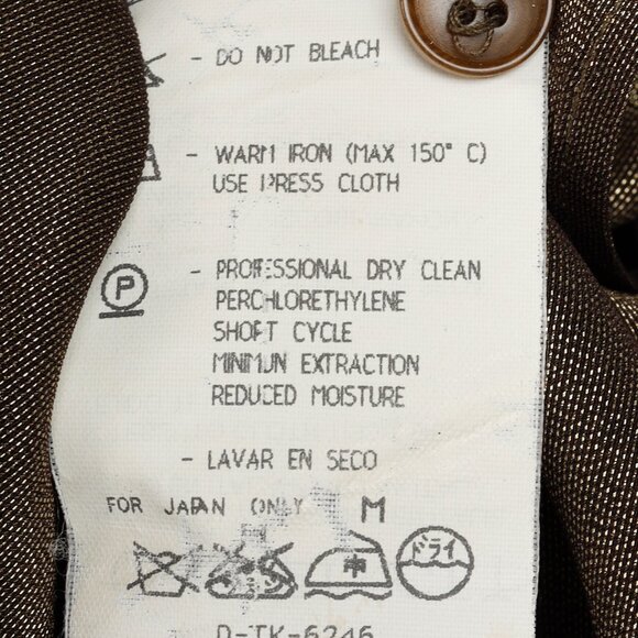 Giorgio Armani Gold Lamé French Cuff Blouse - Picture 12 of 12